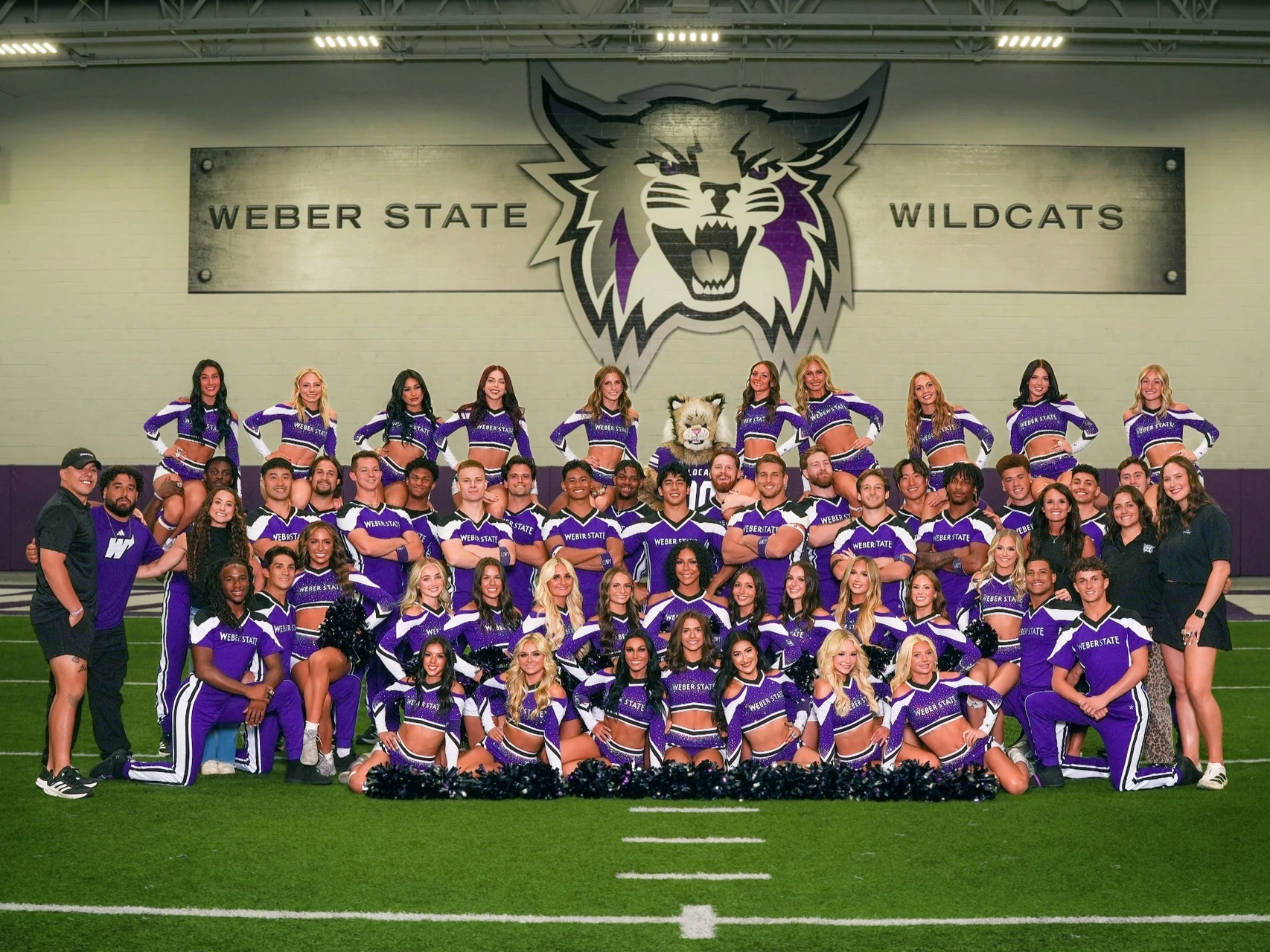 Weber State Cheer team 2026/2027 team photo