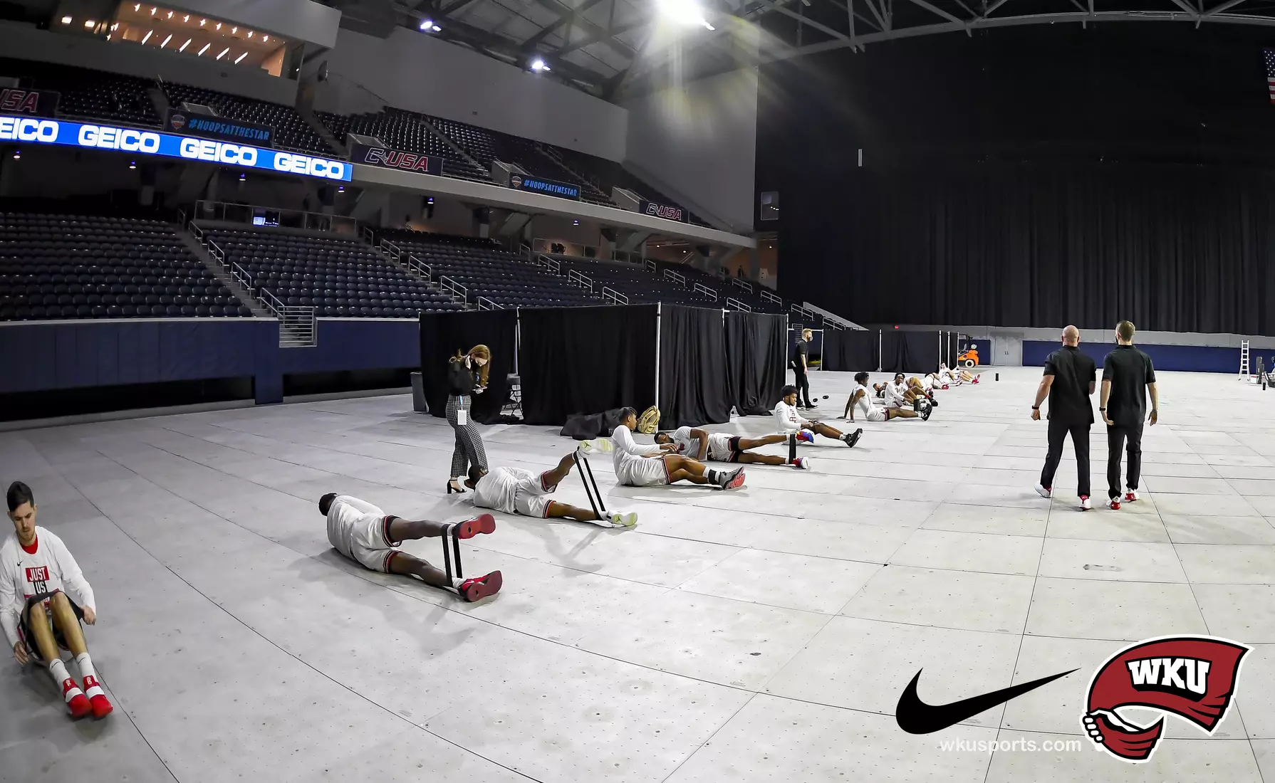 N. Texas Mean Green vs WKU Hilltoppers during the CUSA Finals on March 13, 2021 at Ford Center at The Star in Frisco Tx