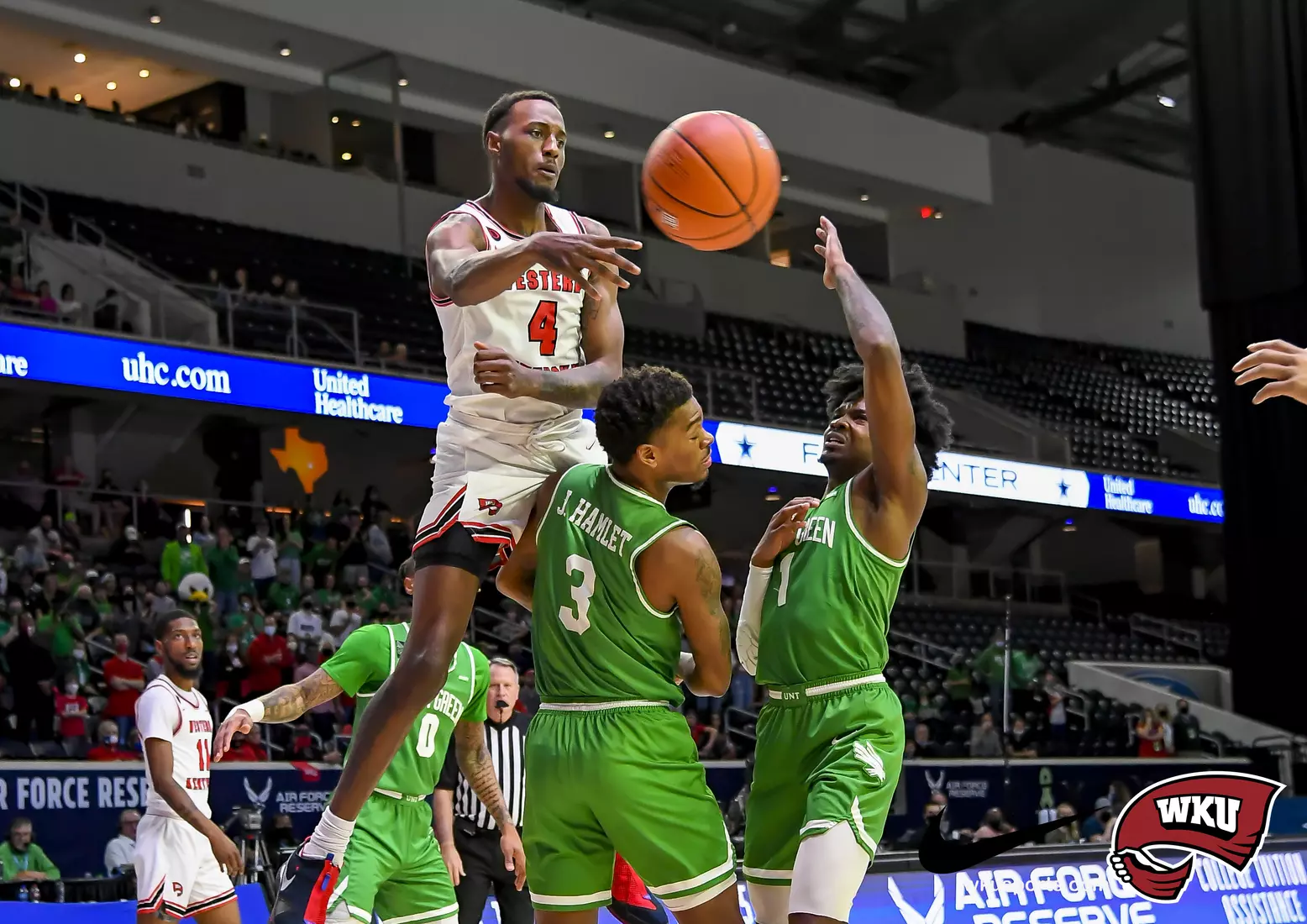 N. Texas Mean Green vs WKU Hilltoppers during the CUSA Finals on March 13, 2021 at Ford Center at The Star in Frisco Tx