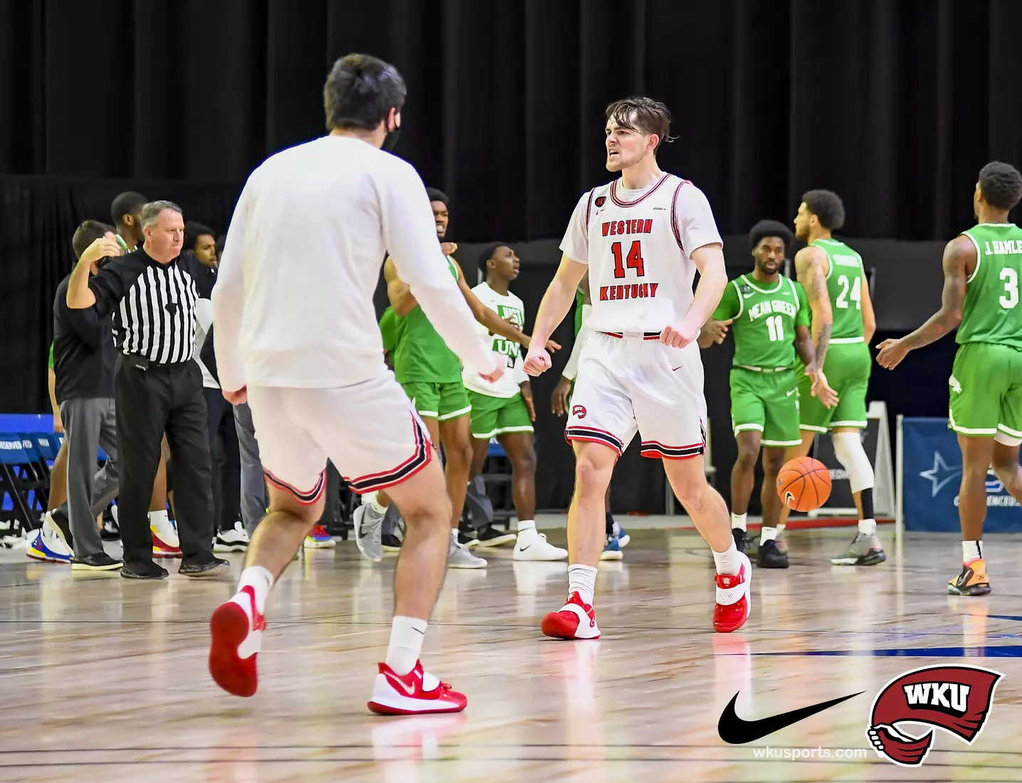 N. Texas Mean Green vs WKU Hilltoppers during the CUSA Finals on March 13, 2021 at Ford Center at The Star in Frisco Tx