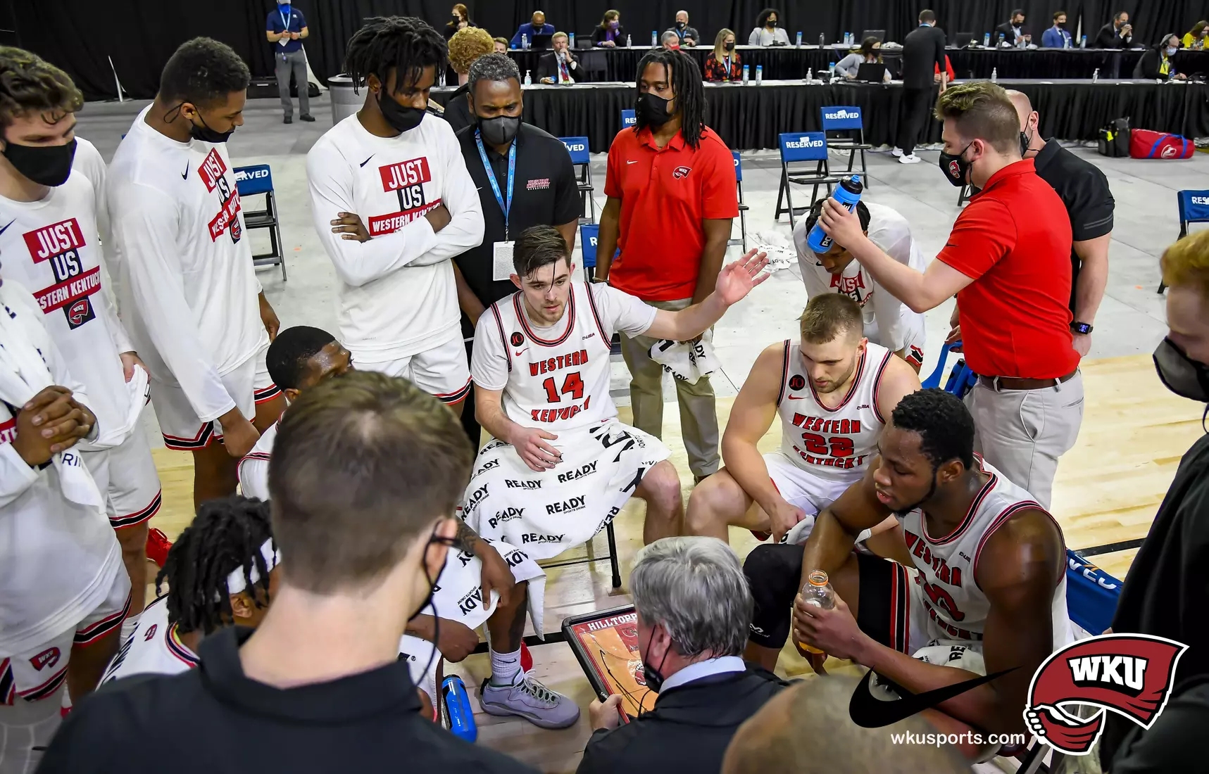 N. Texas Mean Green vs WKU Hilltoppers during the CUSA Finals on March 13, 2021 at Ford Center at The Star in Frisco Tx