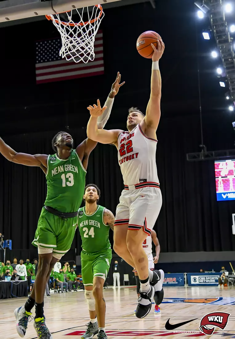 N. Texas Mean Green vs WKU Hilltoppers during the CUSA Finals on March 13, 2021 at Ford Center at The Star in Frisco Tx