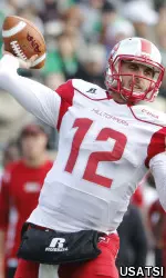 Brandon Doughty prepares for a throw against Marshall.