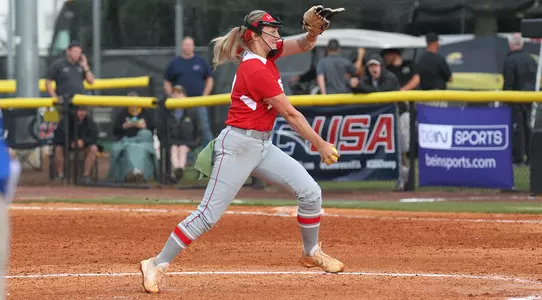 Kelsey Aikey pitching