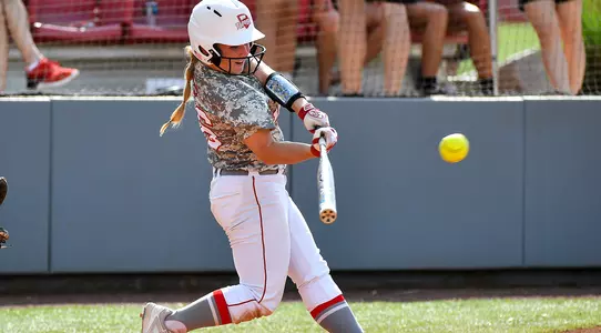 Paige Carter hitting