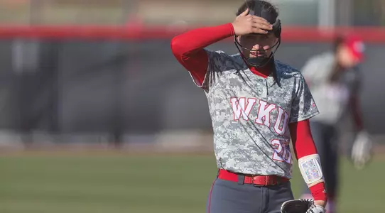 Haylee Towers pitching