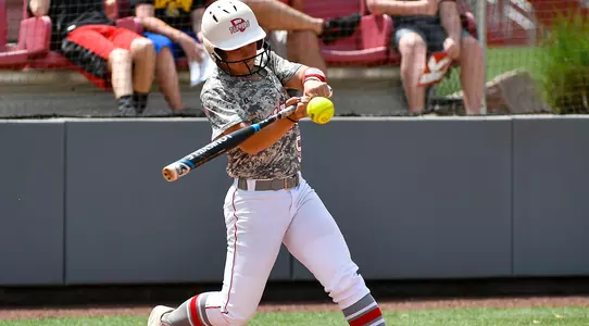 Brittany Vaughn hitting