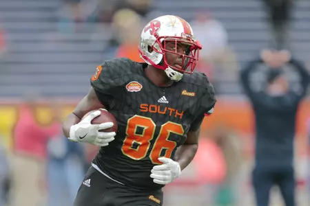 Deon Yelder Senior Bowl action