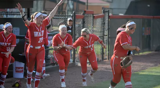 Softball team celebration 2018