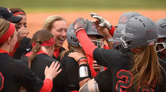 WKU Softball Celebration team home run