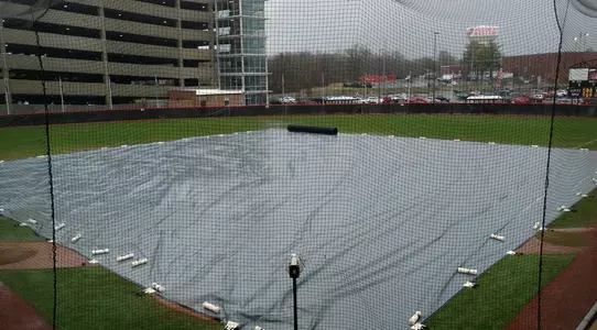 WKU Softball Field tarped