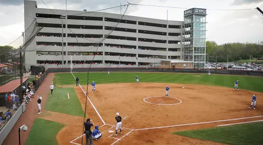 WKU Softball Complex field PS3 Parking Structure crowd 2018