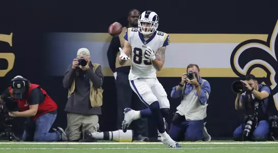 Tyler Higbee Rams vs Saints