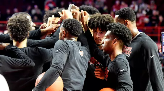 WKU Basketball Huddle - Marshall