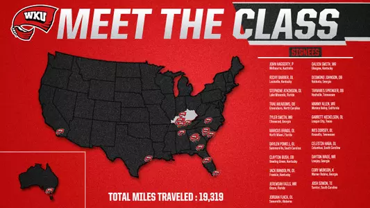 2019 Signing Class Map