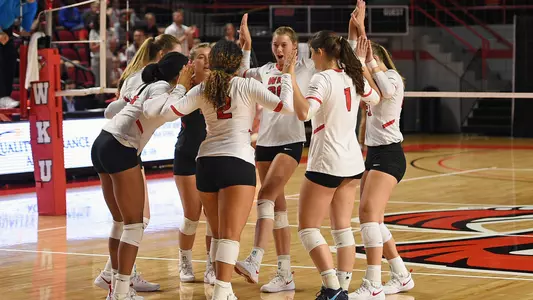 WKU Volleyball huddle 2019