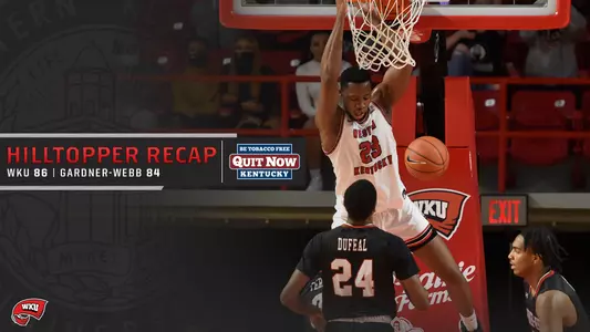 Gardner-Webb Hilltopper Recap Graphic