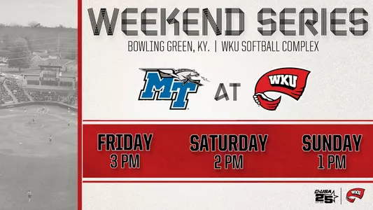 Softball Series MTSU graphic
