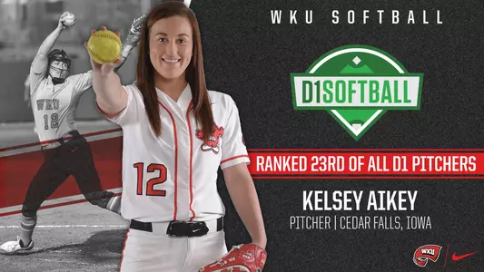 Kelsey Aikey D1 Softball Ranking Graphic