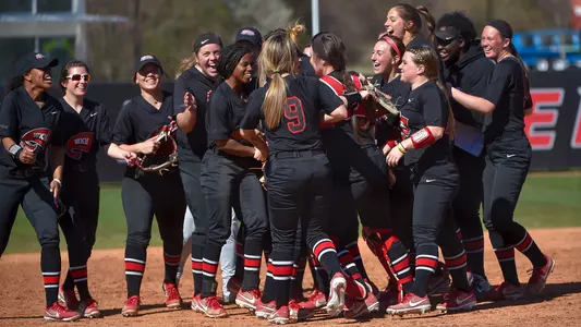 Softball Team celebration