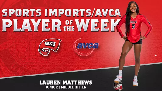 Lauren Matthews national potw graphics