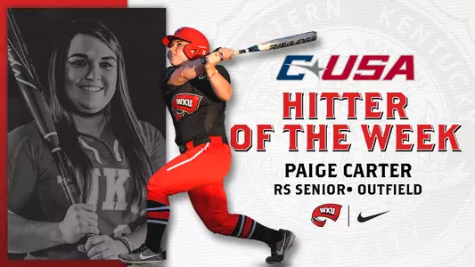 Paige Carter hitter of the week