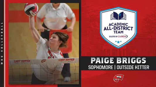 Briggs CoSIDA All-District graphic