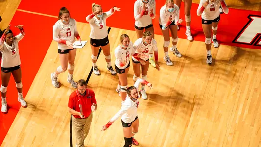 WKU Volleyball Team celebration