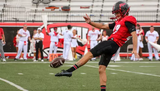 during a game against the Austin Peay Governors on August 27, 2022 at Houchens Industries L.T. Smith Stadium in Bowling Green, KY