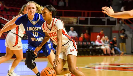Guard Acacia Hayes (10) of the WKU Hilltoppers at E.A. Diddle Arena on November 1, 2022 in Bowling Green, KY. Photo by Steve Roberts/WKU Athletics