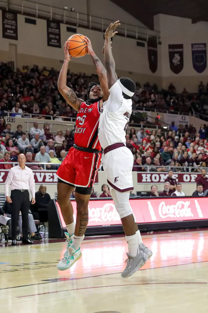 Dayvion McKnight of the WKU Hilltoppers at Baptist Health Arena on November 10, 2022 in Richmond, KY. Photo by Evan Brown/WKU Athletics