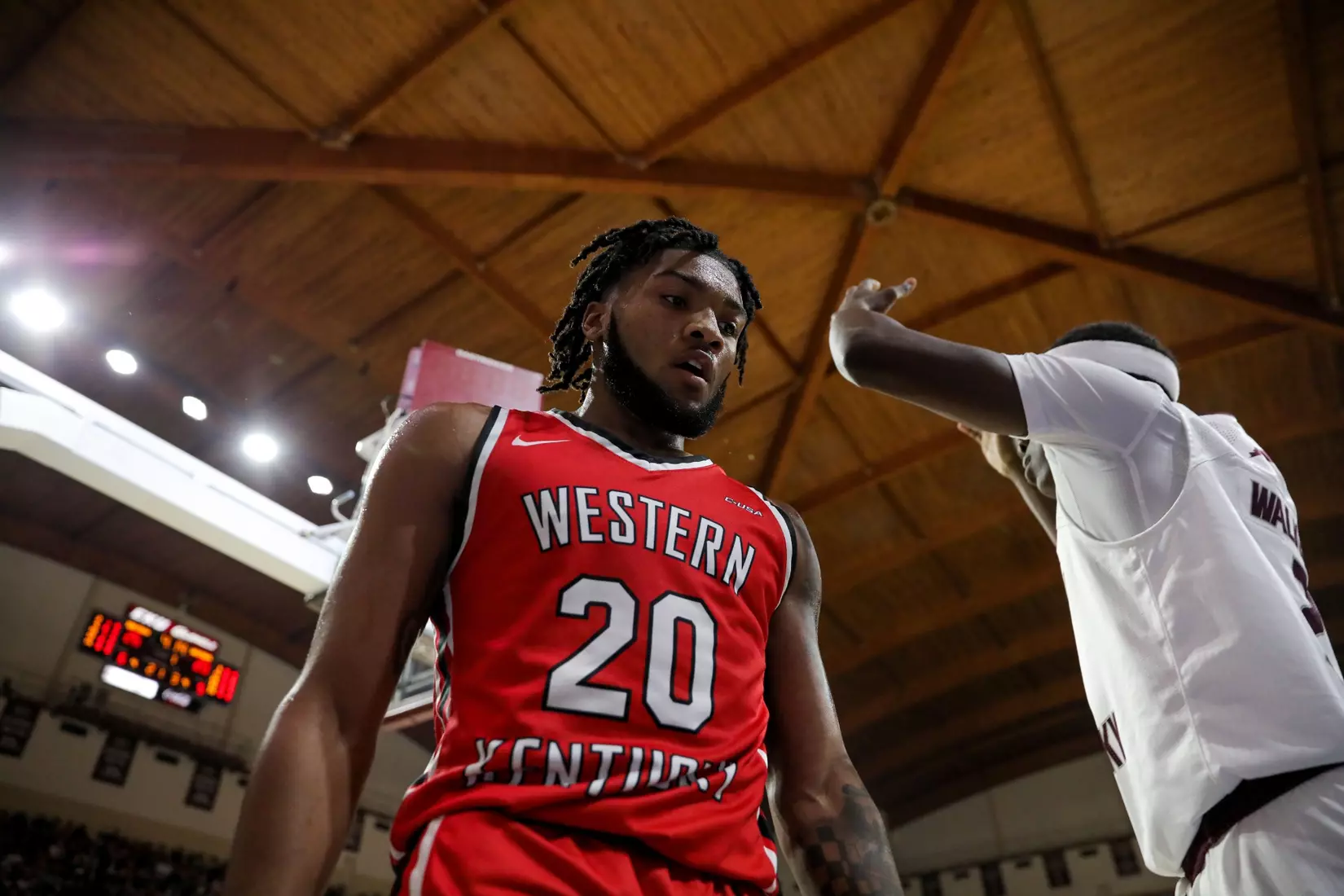 Dayvion McKnight of the WKU Hilltoppers at Baptist Health Arena on November 10, 2022 in Richmond, KY. Photo by Evan Brown/WKU Athletics