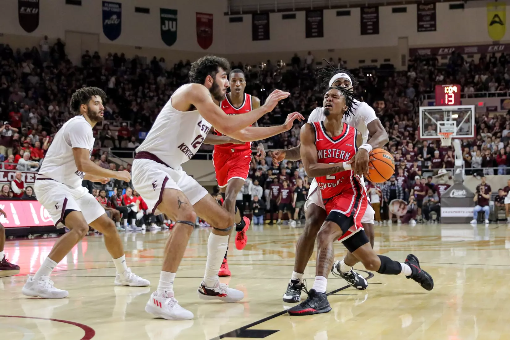 Jordan Rawls of the WKU Hilltoppers at Baptist Health Arena on November 10, 2022 in Richmond, KY. Photo by Evan Brown/WKU Athletics