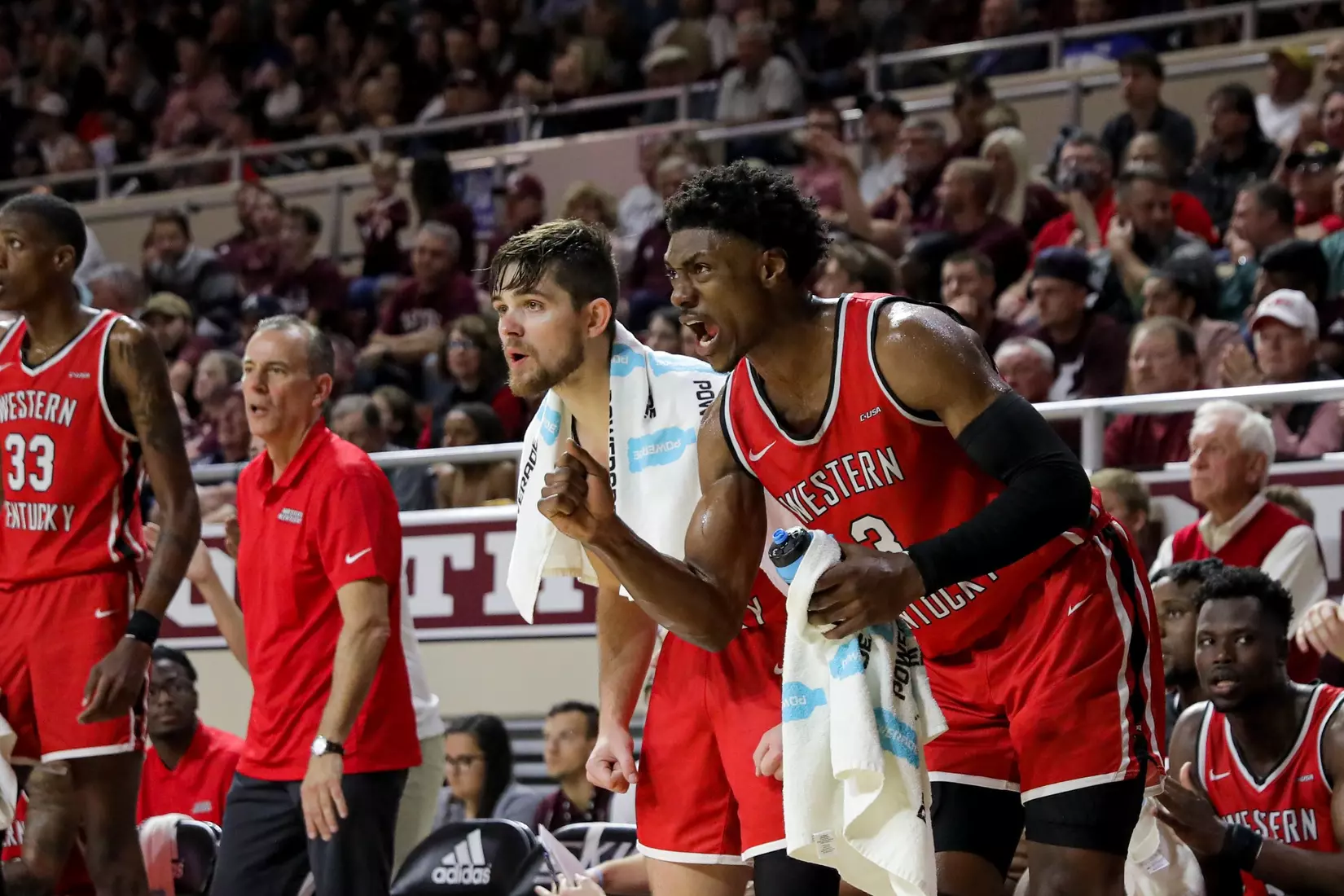 Jairus Hamilton of the WKU Hilltoppers at Baptist Health Arena on November 10, 2022 in Richmond, KY. Photo by Evan Brown/WKU Athletics
