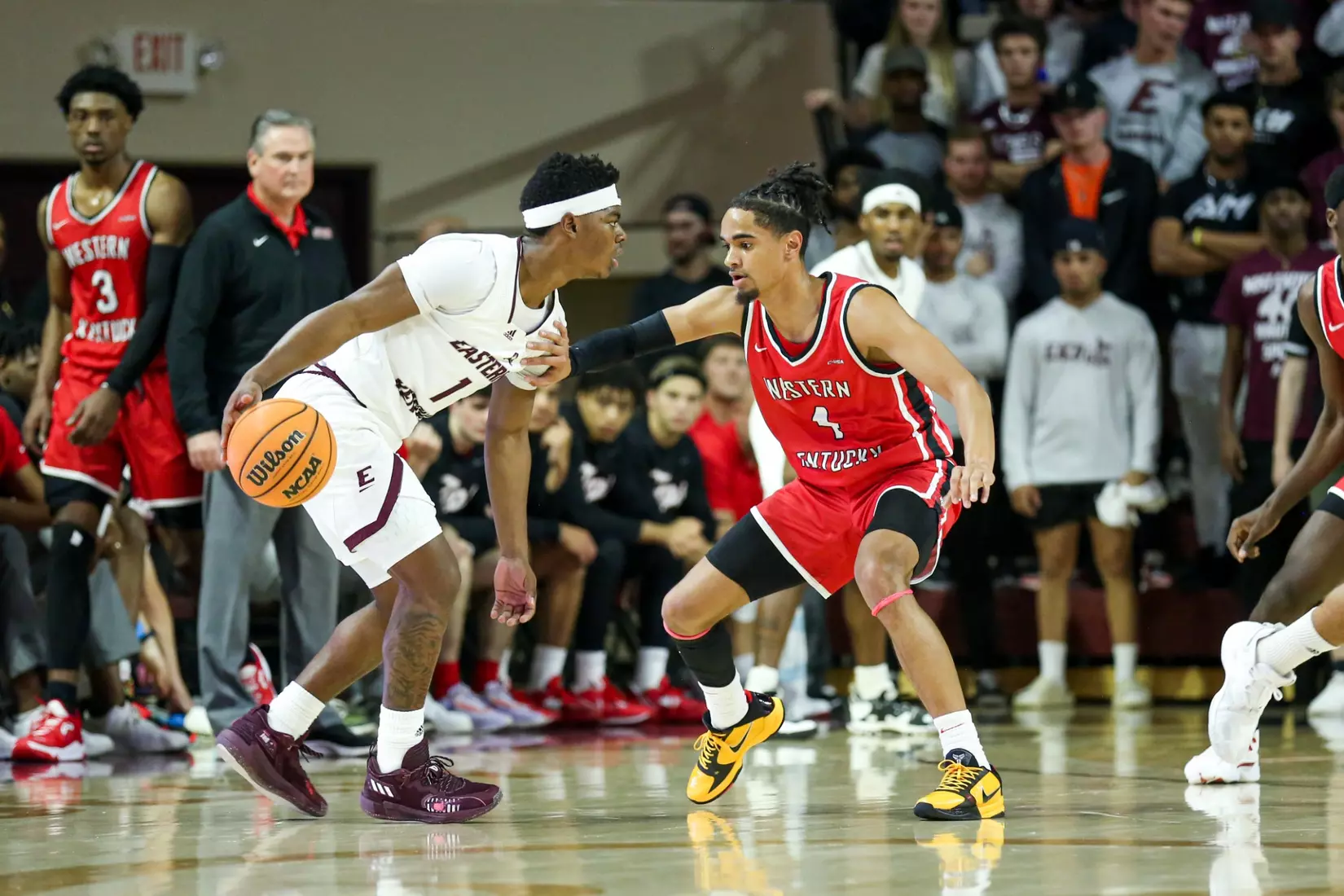 Khristian Lander of the WKU Hilltoppers at Baptist Health Arena on November 10, 2022 in Richmond, KY. Photo by Evan Brown/WKU Athletics