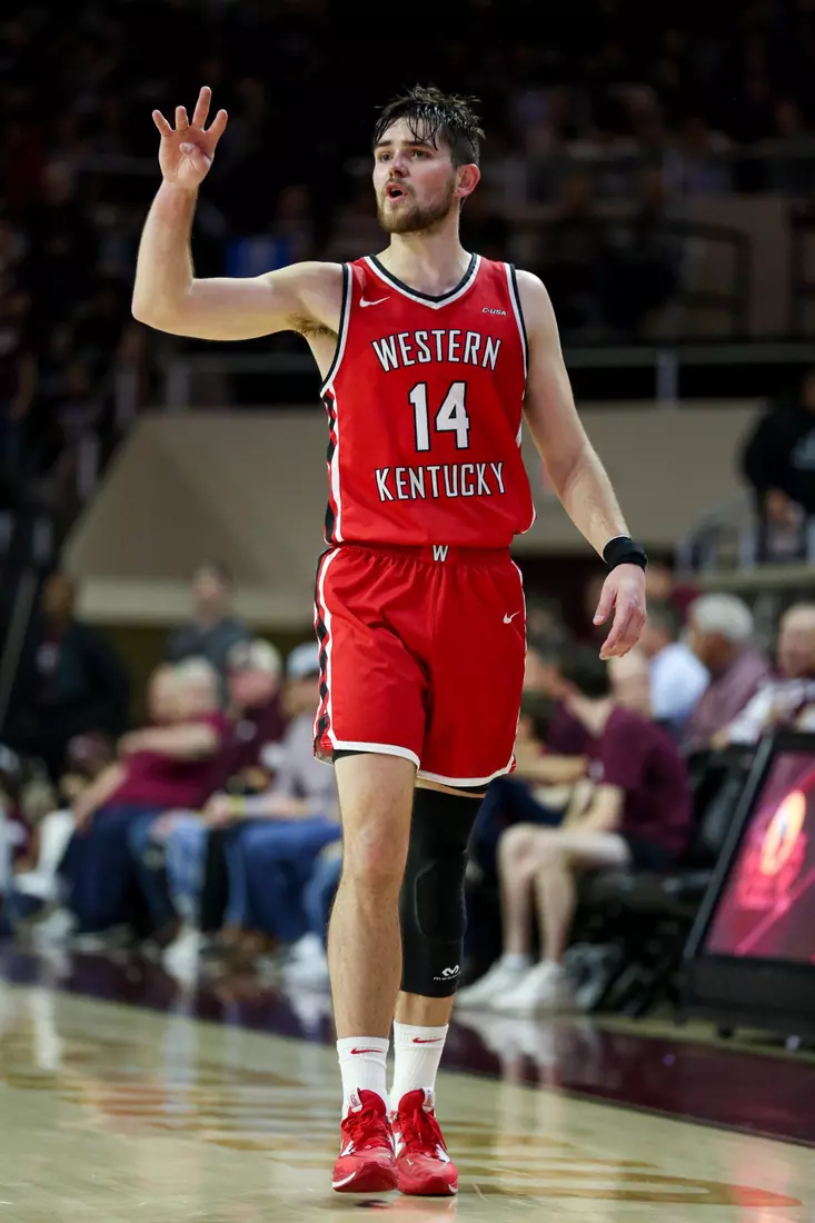 Luke Frampton of the WKU Hilltoppers at Baptist Health Arena on November 10, 2022 in Richmond, KY. Photo by Evan Brown/WKU Athletics