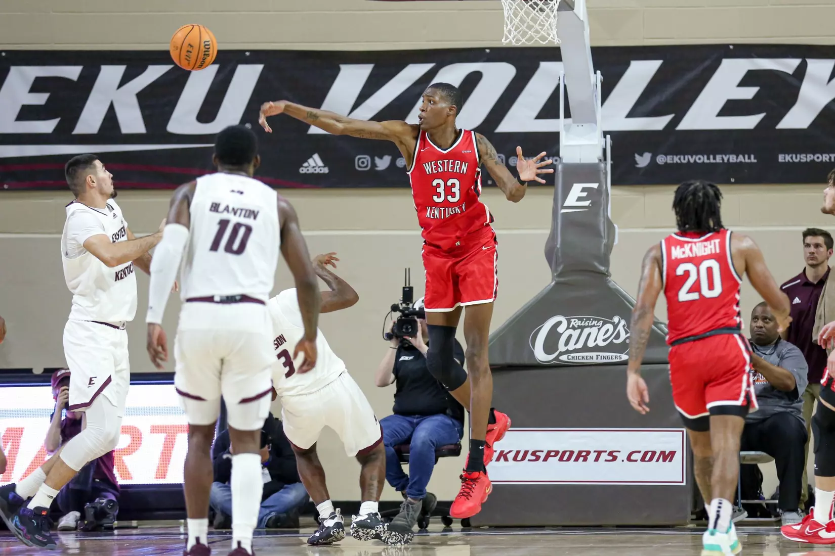 Jamarion Sharp of the WKU Hilltoppers at Baptist Health Arena on November 10, 2022 in Richmond, KY. Photo by Evan Brown/WKU Athletics