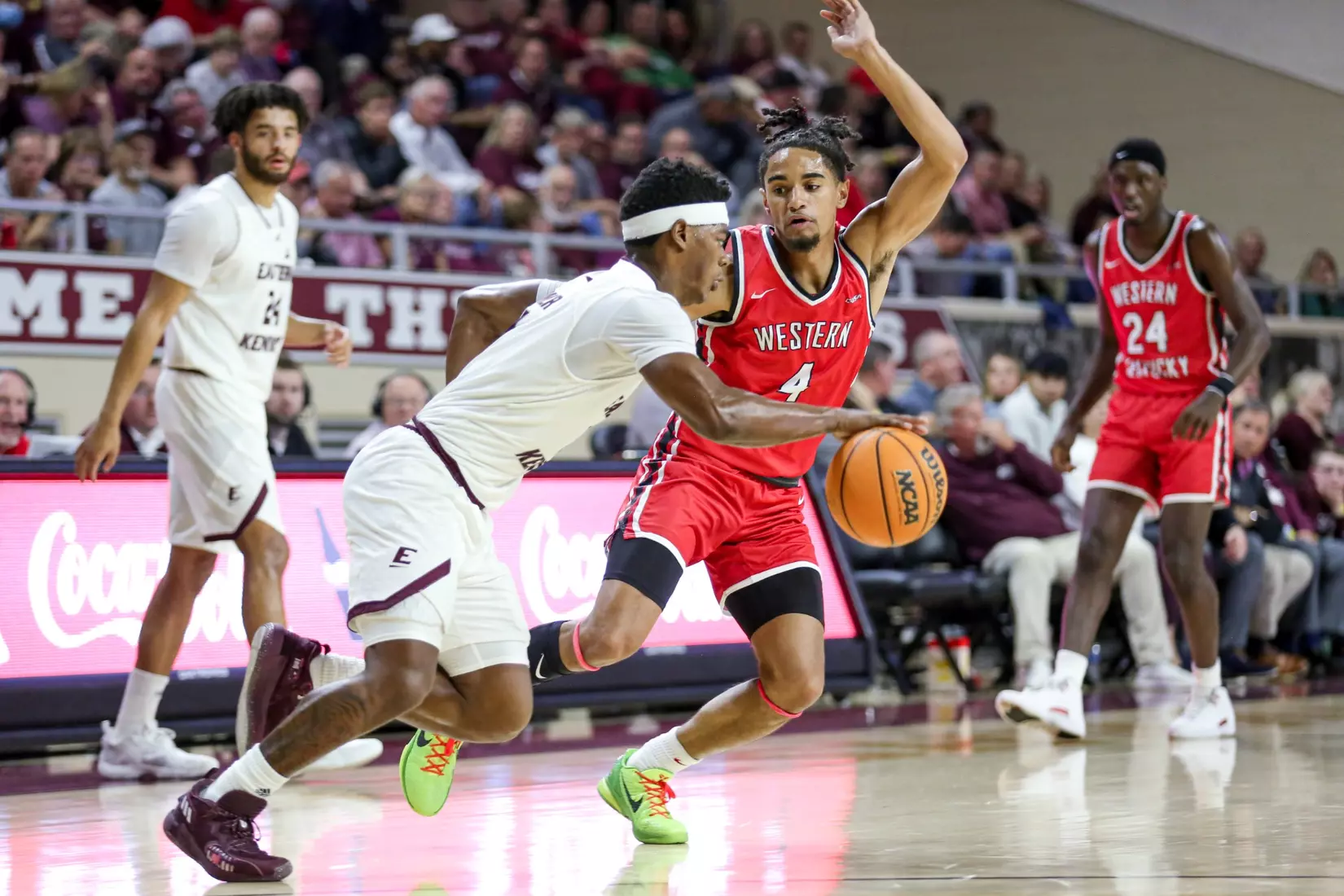 Khristian Lander of the WKU Hilltoppers at Baptist Health Arena on November 10, 2022 in Richmond, KY. Photo by Evan Brown/WKU Athletics