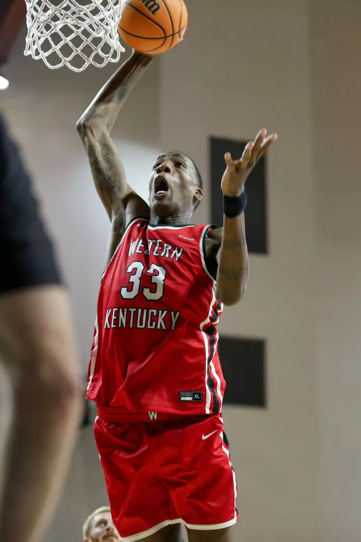 Jamarion Sharp of the WKU Hilltoppers at Baptist Health Arena on November 10, 2022 in Richmond, KY. Photo by Evan Brown/WKU Athletics