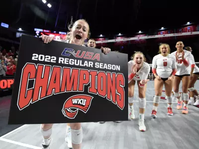 Defensive specialist Ashley Hood (11) of the WKU Hilltoppers at E. A. Diddle Arena on November 10, 2022 in Bowling Green, KY. Photo by Steve Roberts/WKU Athletics