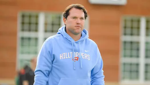 Defensive coordinator Tyson Summers of the WKU Hilltoppers at Jerry Richardson Stadium on November 5, 2022 in Charlotte, NC. Photo by Steve Roberts/WKU Athletics