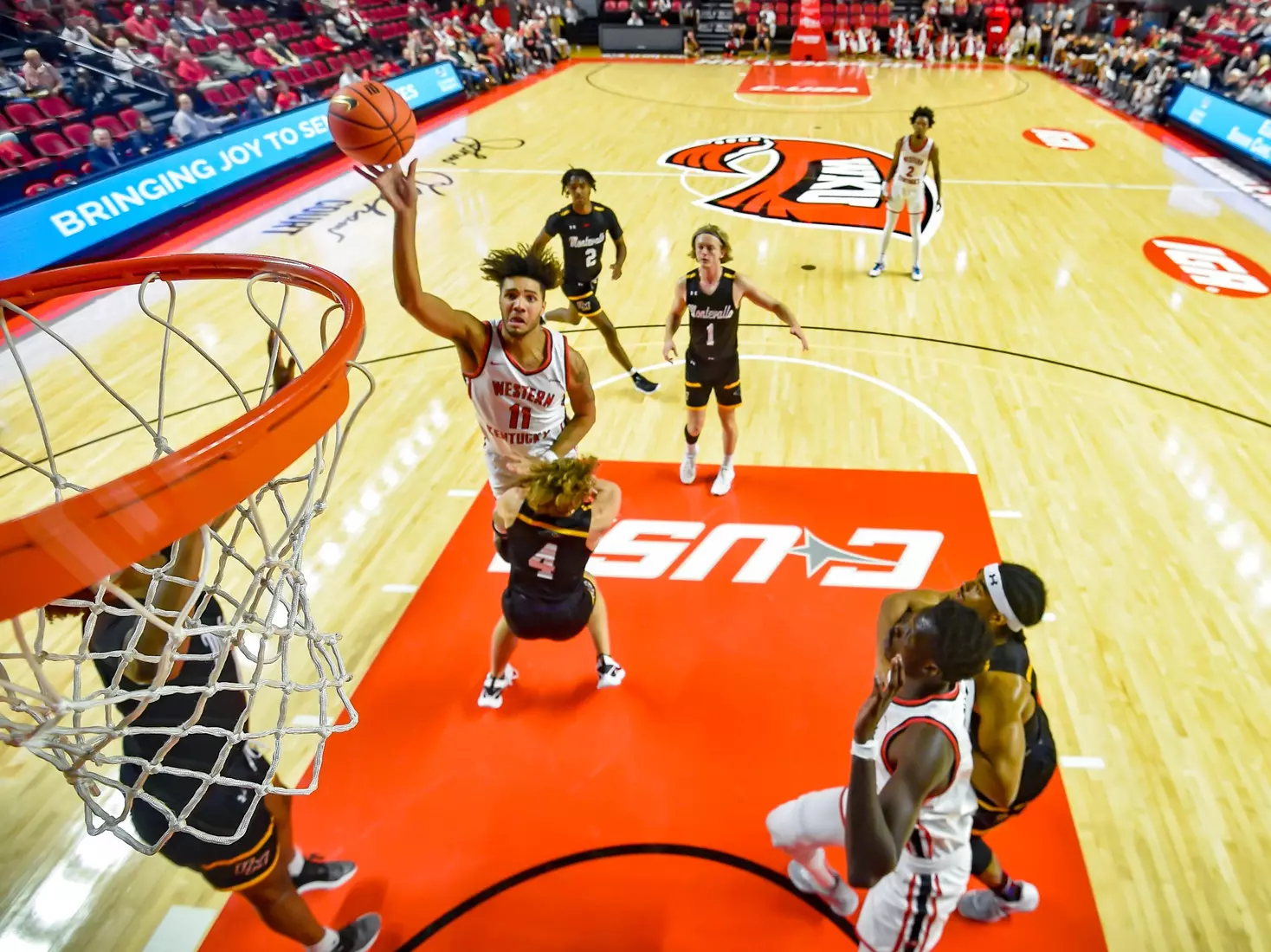 Forward Dontaie Allen (11) of the WKU Hilltoppers at E.A. Diddle Arena on November 2, 2022 in Bowling Green, KY. Photo by Steve Roberts/WKU Athletics