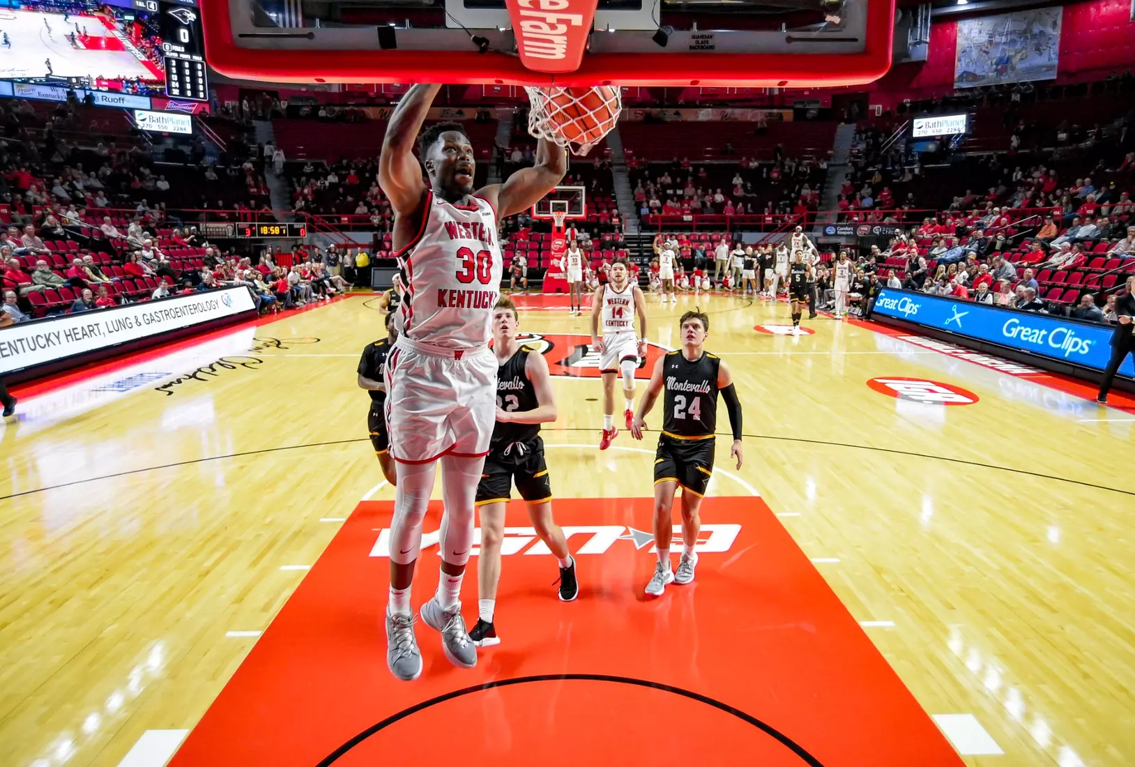 Guard Emmanuel Akon (13) of the WKU Hilltoppers at E.A. Diddle Arena on November 2, 2022 in Bowling Green, KY. Photo by Steve Roberts/WKU Athletics