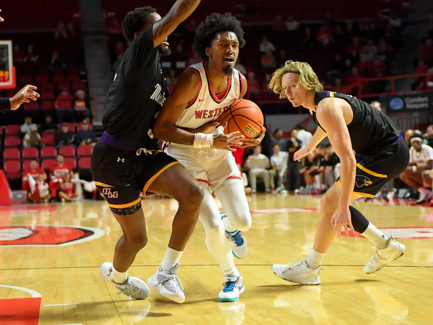 Guard Jordan Rawls (2) of the WKU Hilltoppers at E.A. Diddle Arena on November 2, 2022 in Bowling Green, KY. Photo by Steve Roberts/WKU Athletics