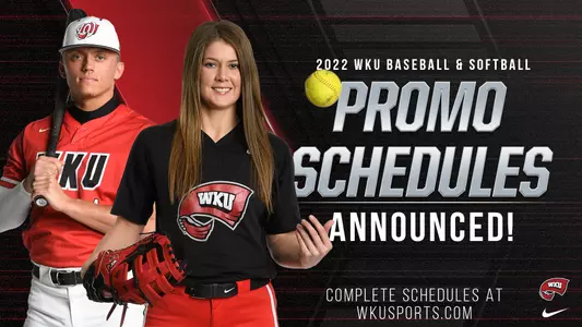 2022 Baseball Softball Promo Schedule Graphic