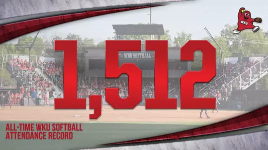 WKU Softball Attendance Record Graphic
