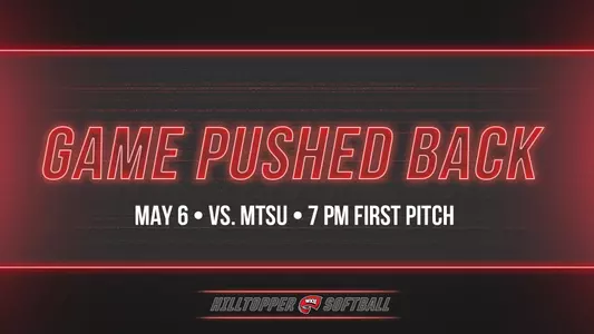 MTSU Game Pushed Back