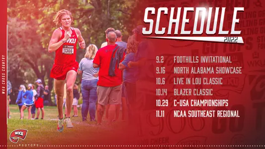 2022 Cross Country Schedule Graphic