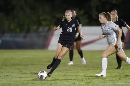 Forward Ansley Cate (20) of the WKU Hilltoppers during a soccer match at WKU Soccer Complex onSeptember 1, 2022 in Bowling Green, KY. Photo by Gunnar Word/WKU Athletics