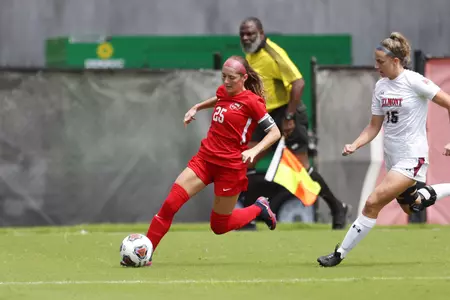 Forward Lily Rummo (25) of the WKU Hilltoppers during a soccer match between Belmont and WKU at WKU Soccer Complex on September 4, 2022 in Bowling Green, KY. Photo by Gunnar Word/WKU Athletics